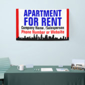 Aangepast appartement voor huurbordje spandoek (Beurs)