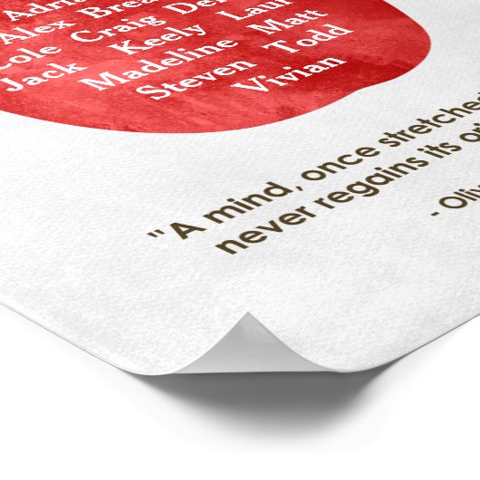 Aangepast Apple Teacher Appreciation Poster (Hoek)