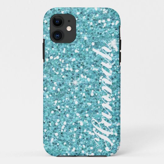 Aangepast Aqua Glitter IPhone5-Hoesje Case-Mate iPhone Case (Achterkant)