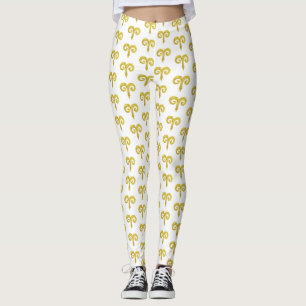 Aangepast Aries Golden Astrology Leggings