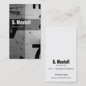 Aangepast - Art Tech Visitekaartje voor schrijver (Voorkant / Achterkant)