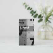 Aangepast - Art Tech Visitekaartje voor schrijver (Staand voorkant)