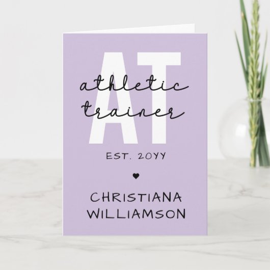 Aangepast Athletic Trainer bij atletische training Kaart (Voorkant)