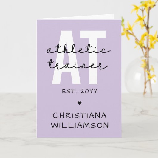 Aangepast Athletic Trainer bij atletische training Kaart (Gele Bloem)