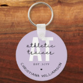 Aangepast Athletic Trainer bij atletische training Sleutelhanger (Voorkant)