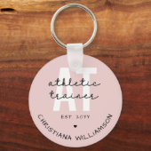 Aangepast Athletic Trainer bij atletische training Sleutelhanger (Voorkant)