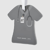 Aangepast Athletic Trainer Simple Scrubs Ornament (voorkant)