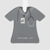 Aangepast Athletic Trainer Simple Scrubs Ornament (voorkant)