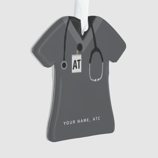 Aangepast Athletic Trainer Simple Scrubs Ornament (voorkant)
