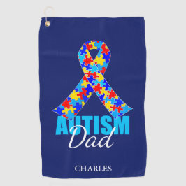 Aangepast autisme papa golfhanddoek