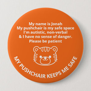 Aangepast Autistisch, niet sprekend & geen gevoel Ronde Button 4,0 Cm