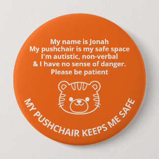 Aangepast Autistisch, niet sprekend & geen gevoel Ronde Button 4,0 Cm