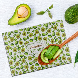 Aangepast Avocado, Keukenglas Snijplank