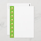 Aangepast Avocado-patroon Briefkaart (Voorkant / Achterkant)