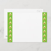 Aangepast Avocado-patroon Briefkaart (Voorkant / Achterkant)