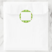 Aangepast Avocado-patroon Ronde Sticker (Tas)