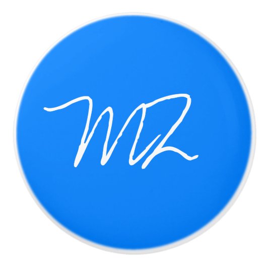 Aangepast Azure Blue Keramische Knop (Voorkant)