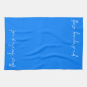 Aangepast Azure Blue Theedoek (Horizontaal)