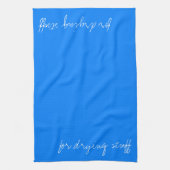 Aangepast Azure Blue Theedoek (Verticaal)