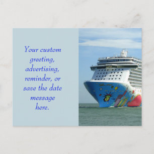 Aangepast baanvak voor onderweg aankondigingskaart