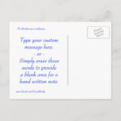 Aangepast baanvak voor onderweg aankondigingskaart (Achterkant)