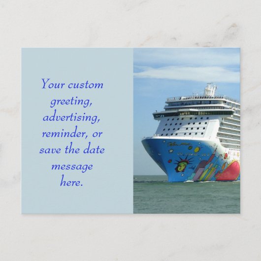 Aangepast baanvak voor onderweg aankondigingskaart (Voorkant)