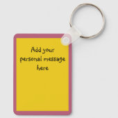 Aangepast baby en mam van het winkelboek sleutelhanger (Achterkant)