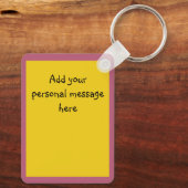 Aangepast baby en mam van het winkelboek sleutelhanger (Achterkant)