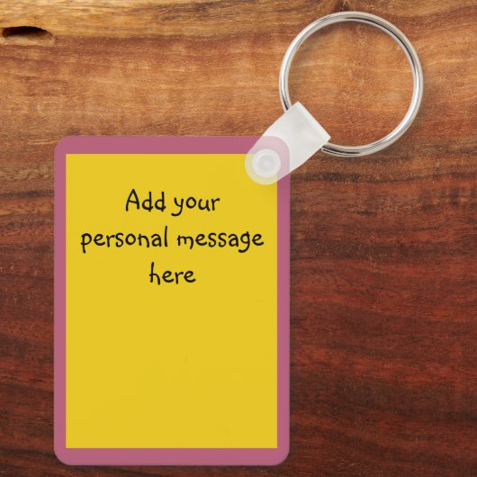 Aangepast baby en mam van het winkelboek sleutelhanger (Achterkant)