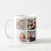 Aangepast Baby foto-inkuilmonogram voor familie Koffiemok (Links)