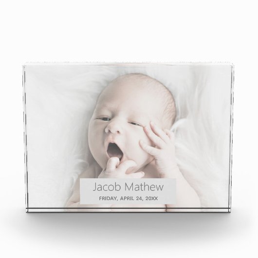 Aangepast Baby-fotogeheugenblok Fotoblokken (Voorkant)