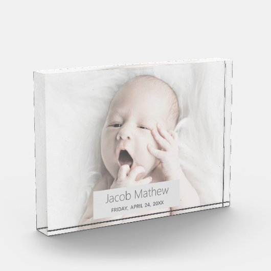 Aangepast Baby-fotogeheugenblok Fotoblokken (Links)