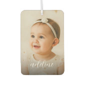 Aangepast Baby-fotonaamscript Luchtverfrisser (Voorkant)