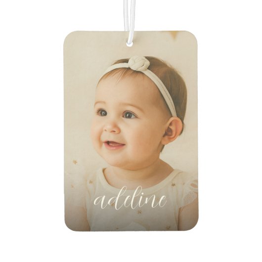 Aangepast Baby-fotonaamscript Luchtverfrisser (Achterkant)