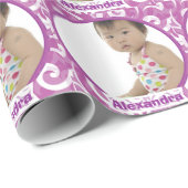 Aangepast Baby fotopapier Cadeaupapier (Rol Hoek)
