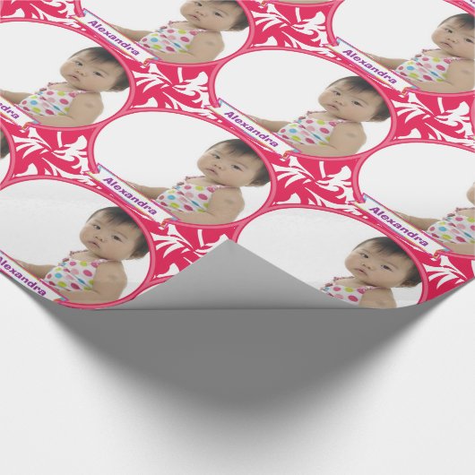 Aangepast Baby fotopapier Cadeaupapier (Hoek)