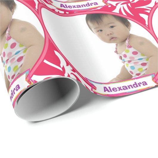 Aangepast Baby fotopapier Cadeaupapier (Rol Hoek)