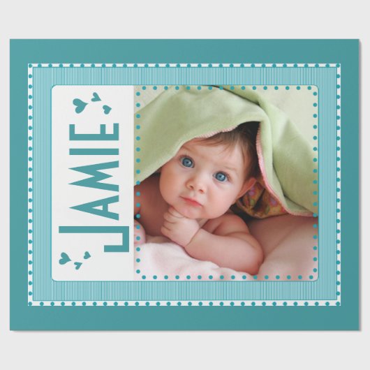 Aangepast Baby fotopapier Cadeaupapier (Vlak)