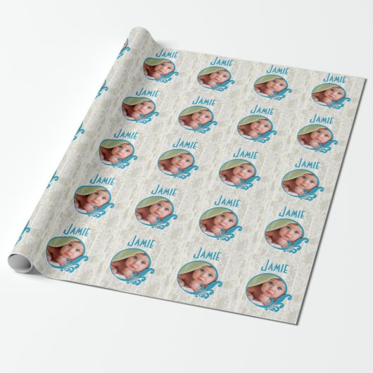 Aangepast Baby fotopapier Cadeaupapier (Uitgerold)