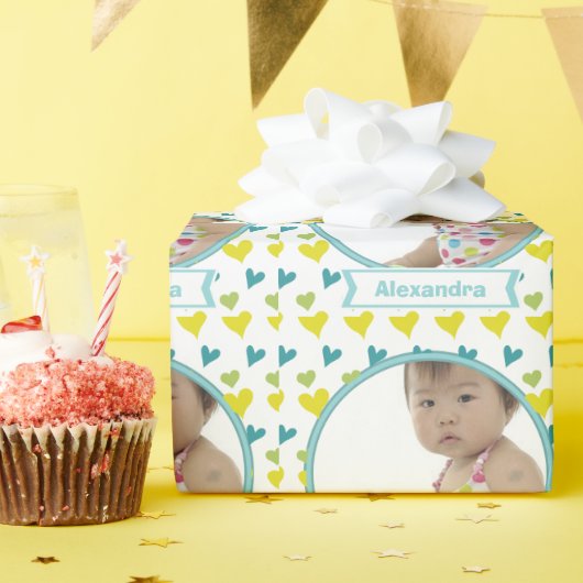 Aangepast Baby fotopapier Cadeaupapier (Verjaardagsfeest)