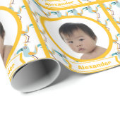 Aangepast Baby fotopapier met speciale funky Bird  Cadeaupapier (Rol Hoek)