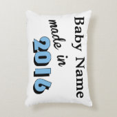 Aangepast Baby gemaakt in blauw 2016 Accent Kussen (Voorkant(Verticaal))