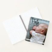 Aangepast Baby Journal met foto en naam Notitieboek (Binnen)
