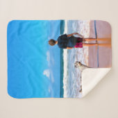 Aangepast Baby Sherpa Blanket Uw eigen ontwerp Sherpa Deken (Voorkant (horizontaal))