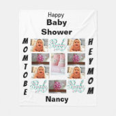 Aangepast Baby shower 11 Fotocollage Fleece Deken (Voorkant)