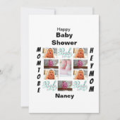 Aangepast Baby shower 11 Fotocollage Kaart (Voorkant)
