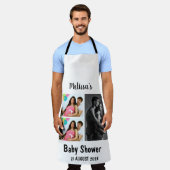 Aangepast Baby shower 3 Fotocollage Schort (Gedragen)