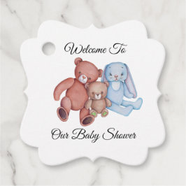 Aangepast Baby shower Bedankjes Labels