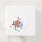 Aangepast Baby shower Bedankjes Labels (In situ)