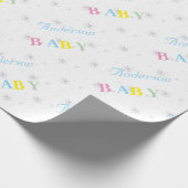 Aangepast Baby shower Cadeaupapier (Hoek)